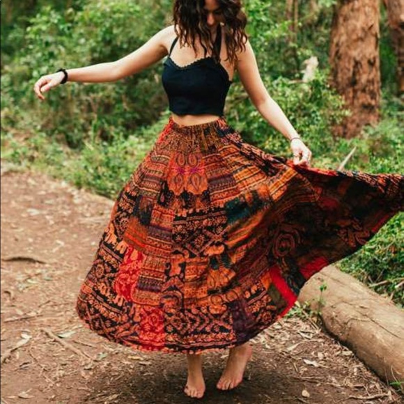 Long Bohemian Skirt - Picture 2 of 2